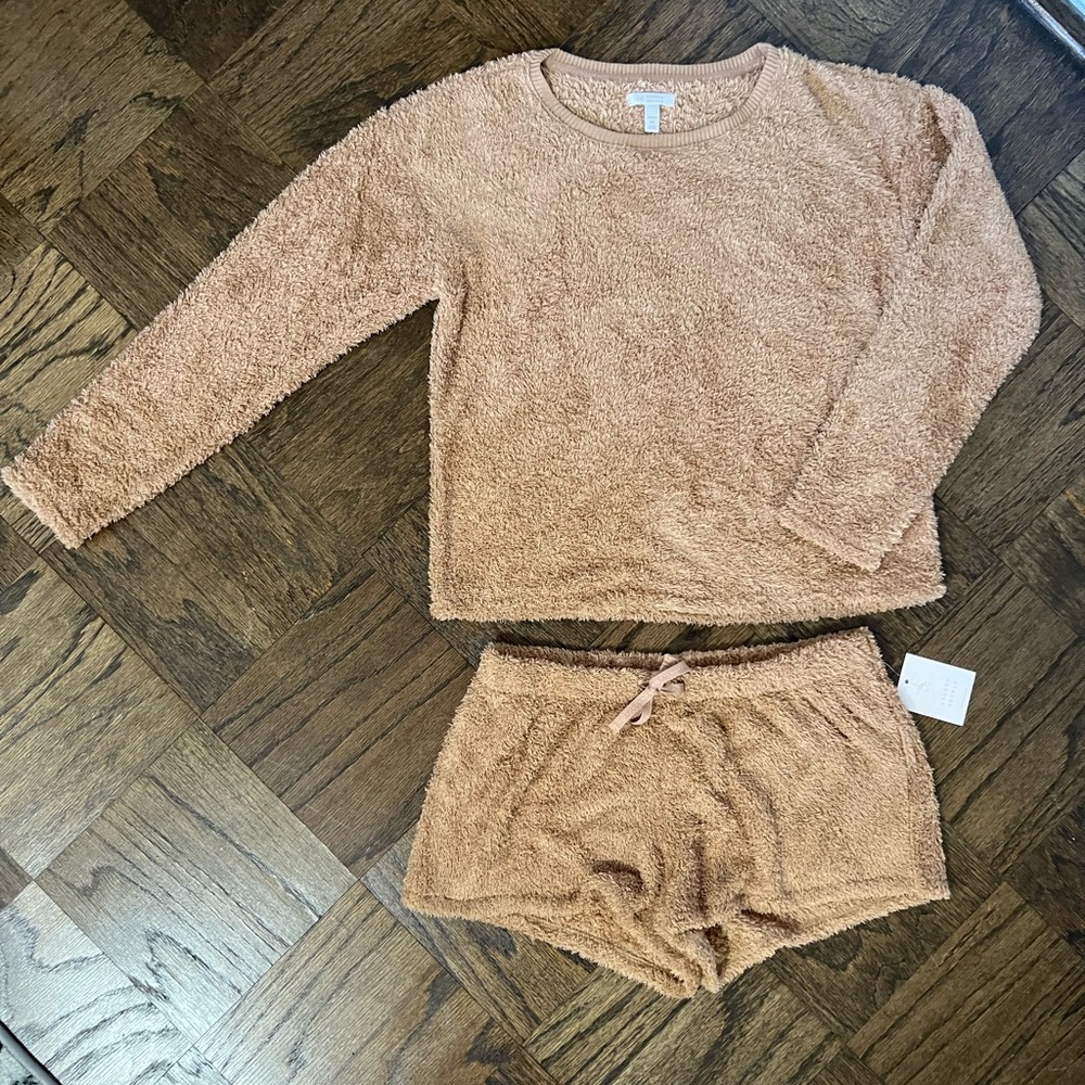 NWT LAUREN CONRAD INTIMATES fuzzy short set